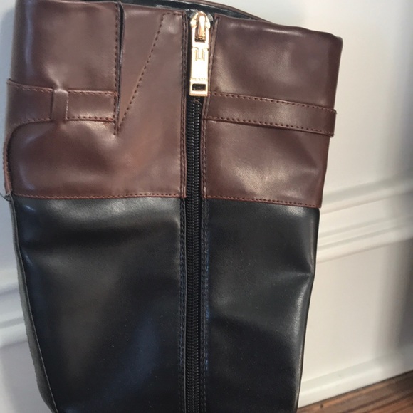 Tommy Hilfiger Two-Tone Riding Boot - Picture 3 of 4